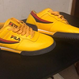 Fila Original Fitness  Shoe - Yellow / Navy / Red